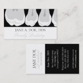 歯科医院歯科用歯X線シルバースクリプト 名刺 (正面/裏面)