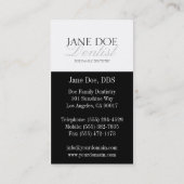 歯科医院歯科用歯X線シルバースクリプト 名刺 (裏面)