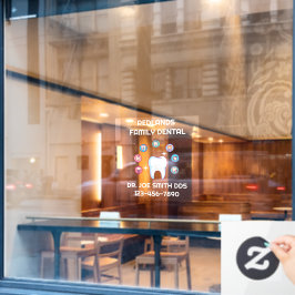 歯科医院用大臼歯の修復をカスタマイズ ウィンドウサイン