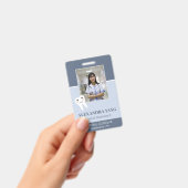 歯科医院職員、歯科補助写真 バッジ (手持ち)