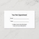 歯科医院黒板歯科医アポイントメント 予約カード (裏面)