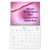 歯科医院・カレンダ顧客ギフト カレンダー (3月 2026)