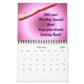 歯科医院・カレンダ顧客ギフト カレンダー (2月 2026)