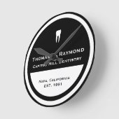 歯科医院 ラウンド壁時計 (傾斜)