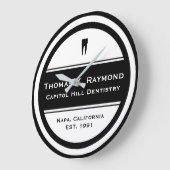 歯科医院 ラージ壁時計 (傾斜)