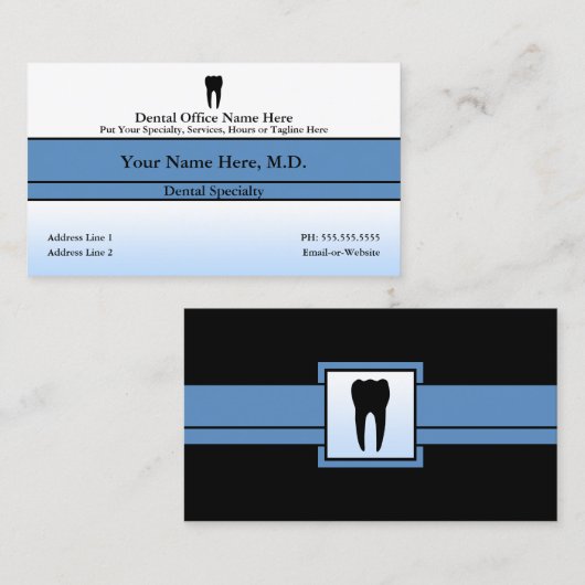 歯科医院 名刺 (正面/裏面)