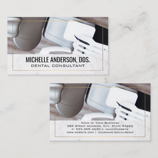 歯科医院 名刺 (正面/裏面)