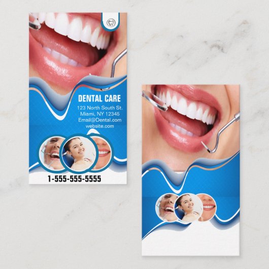 歯科医院 名刺 (正面/裏面)