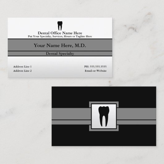 歯科医院 名刺 (正面/裏面)