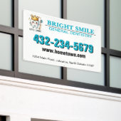 歯科医院 横断幕 (ビルの外側)