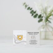 歯科医院 |歯のアイコン |歯科ツール 名刺 (スタンド正面)