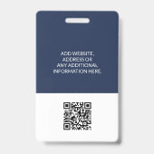 歯科医院 歯科医 プロフェッショナル ロゴ ID バッジ (裏面)