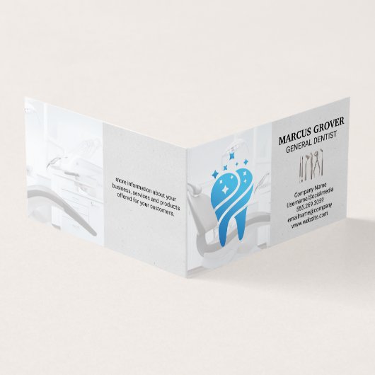歯科医院 | Clean Blue Tooth |歯科ツール 名刺 (外部)