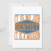 歯科医-それは仕事、それです代表団ではないです サンキューカード (正面)
