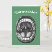 歯科医 カスタマイズカード カード (黄色い花)