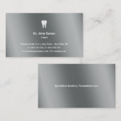 歯科医 |グラフィッククラシックメタリック 名刺 (正面/裏面)