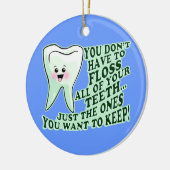 歯科医 セラミックオーナメント (左)