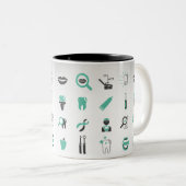 歯科医 ツートーンマグカップ (正面右)