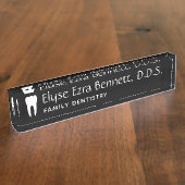 歯科医 デスクネームプレート (側面)