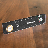 歯科医 デスクネームプレート (側面)