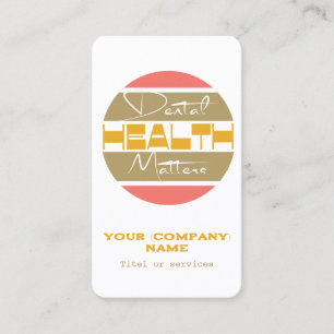 歯科医、デンタルケアプロフェッショナル名刺 名刺