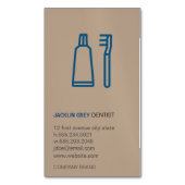 歯科医 マグネット名刺 (正面縦)