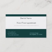 歯科医 予約カード (裏面)