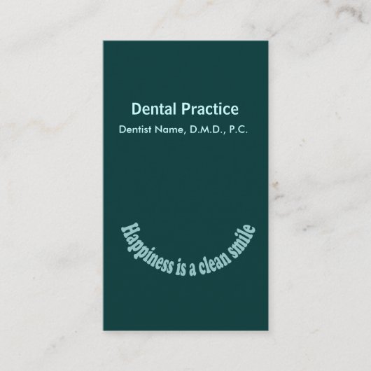 歯科医 予約カード (正面)