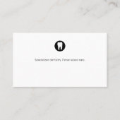 歯科医 |単モダンに 名刺 (裏面)