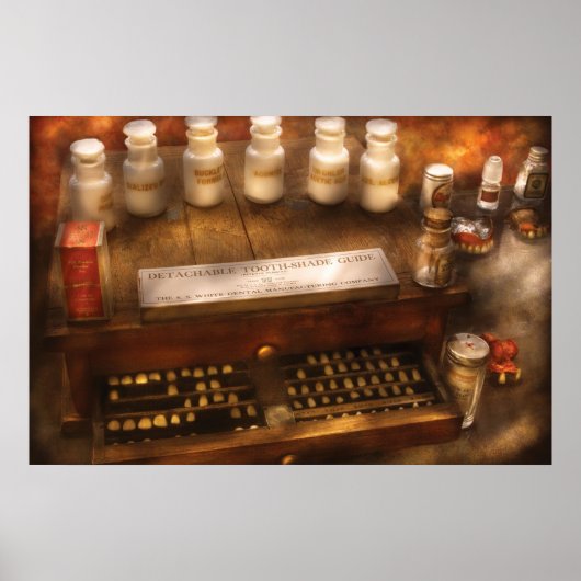 歯科医 – 取り外し可能な歯除けガイド ポスター (正面)