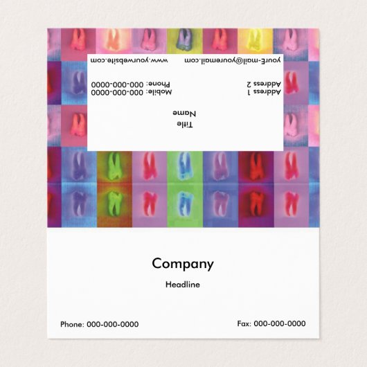 歯科医 名刺 (外部フラット)