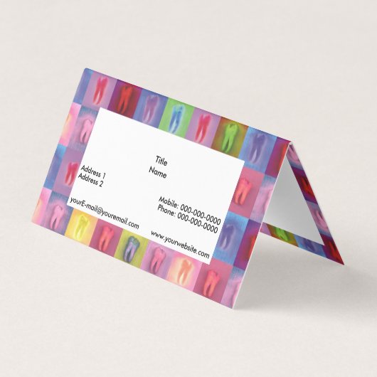 歯科医 名刺 (裏面)