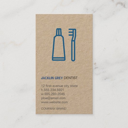 歯科医 名刺 (正面)