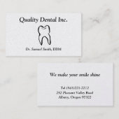歯科医 名刺 (正面/裏面)