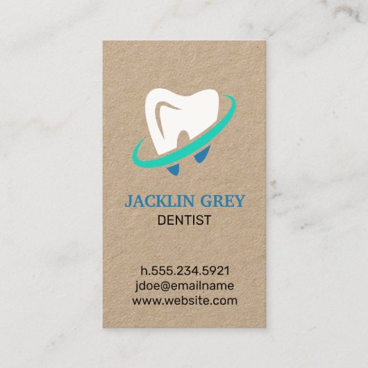 歯科医 名刺 (正面)