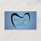 歯科医-名刺 名刺 (裏面)