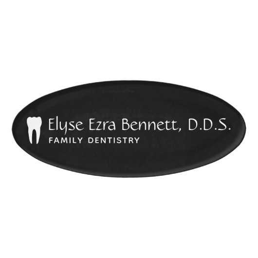 歯科医 名札 (正面)