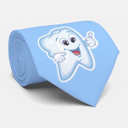 歯科医-幸せな歯 ネクタイ (ロール)