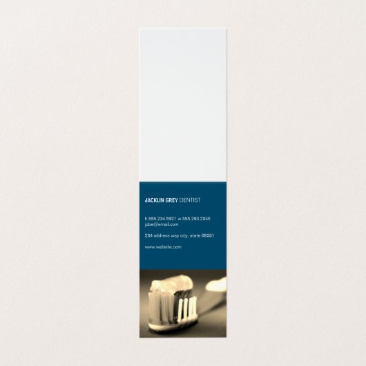 歯科医 |歯ブラシ 名刺 (外部フラット)