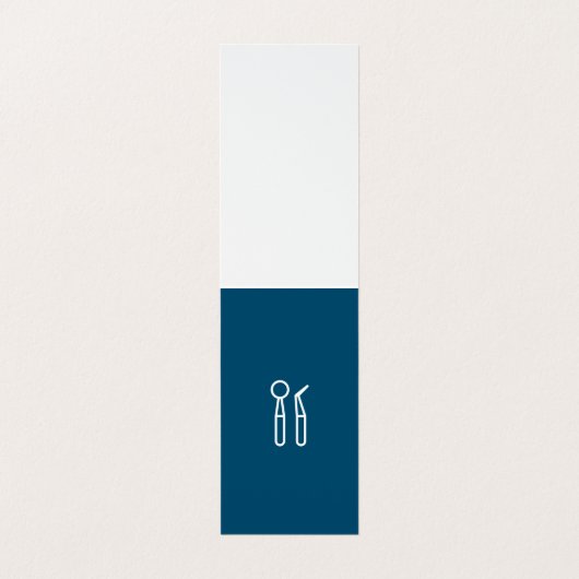 歯科医 |歯ブラシ 名刺 (内部フラット)