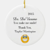 歯科医 – 歯ブラシ – SRF セラミックオーナメント (裏面)