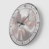 歯科医 – 歯医者を待つ ラージ壁時計 (傾斜)