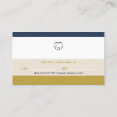 歯科医 | 歯科アポイントメントカード 名刺 (裏面)