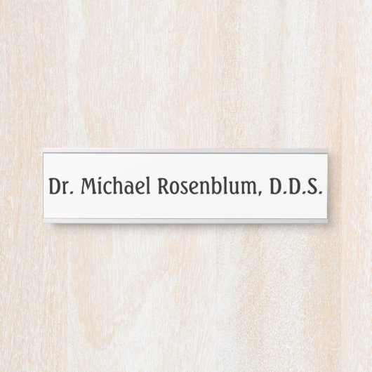 歯科医 歯科医の 歯科医のオフィスのドアサイン サインプレート (正面)