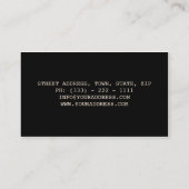 歯科医/歯科医学の口の人間の顔医院 名刺 (裏面)