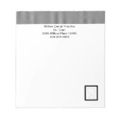 歯科医 – 歯科医院メモ帳 ノートパッド (正面)