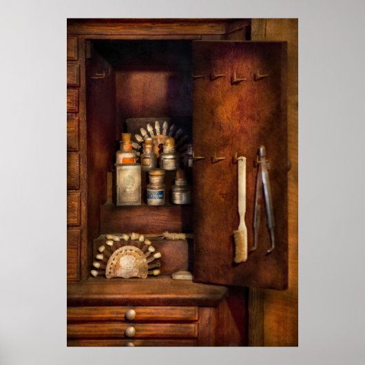 歯科医 – 歯科用キャビネット ポスター (正面)