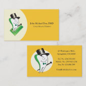 歯科医/歯科矯正医の名刺のテンプレート 名刺 (正面/裏面)