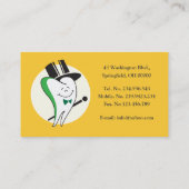 歯科医/歯科矯正医の名刺のテンプレート 名刺 (裏面)