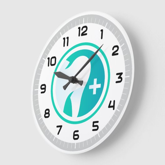 歯科医 |歯 ラージ壁時計 (傾斜)